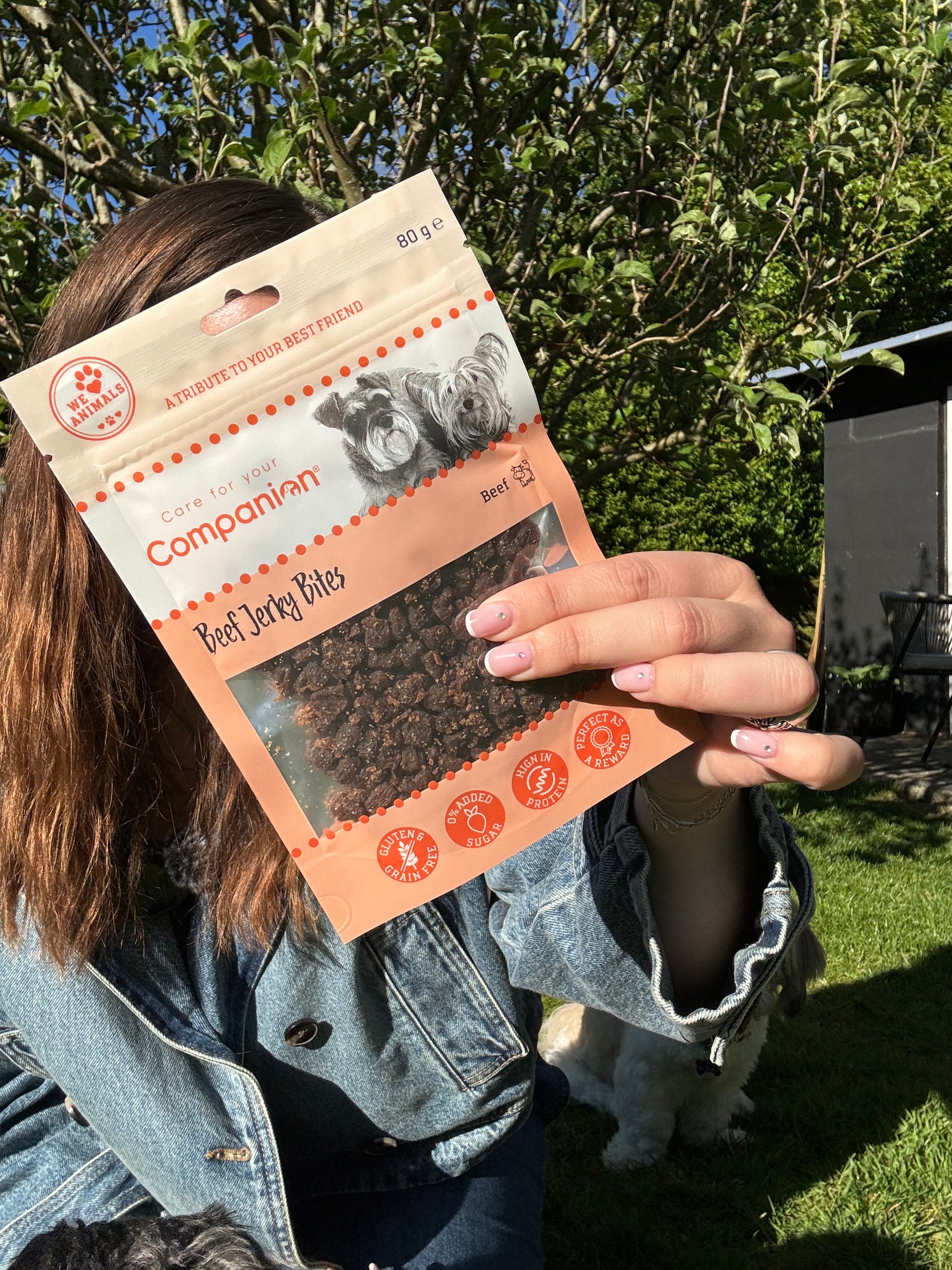 Companion Beef jerky bites 80g.