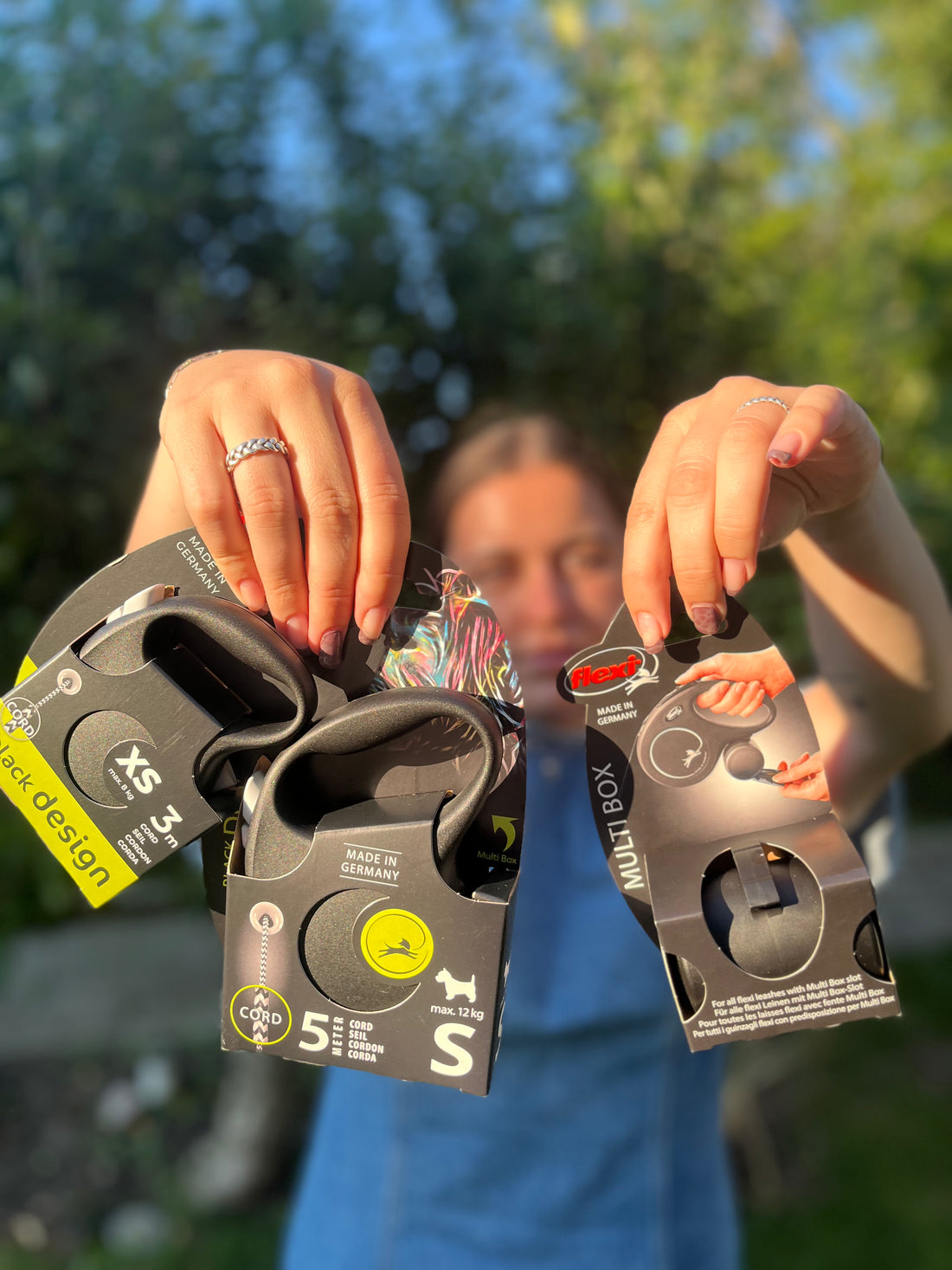 flexi Black Design XS snor 3 m, 8 kg, sort