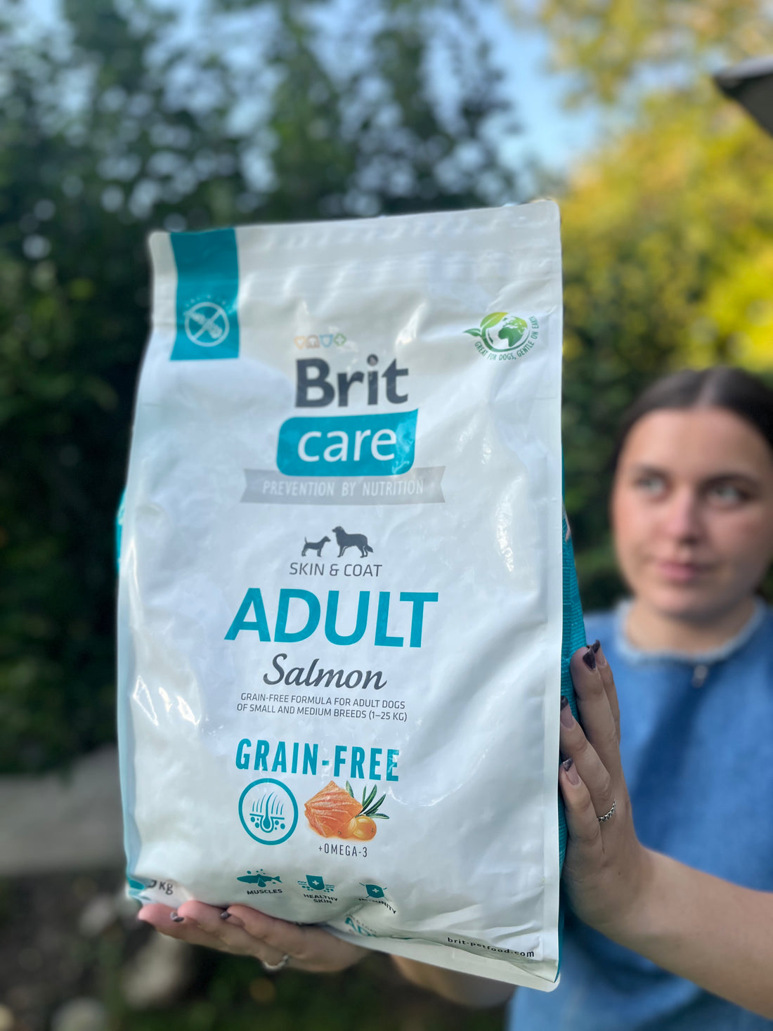 Brit Care hundefoder kornfri voksen, Laks, 3 kg