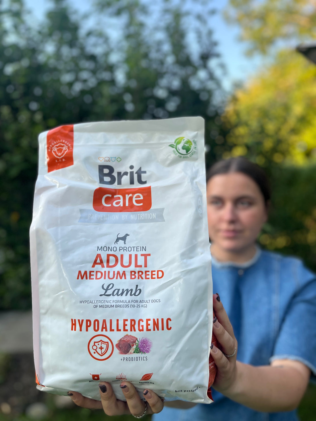 Brit Care Hypoallergen hundefoder, voksen, Medium Breed, Lam, 3 kg