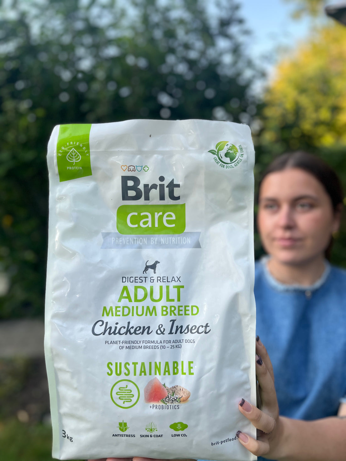 Brit Care Sustainable hundefoder voksen, Medium Breed, Kylling, 3 kg