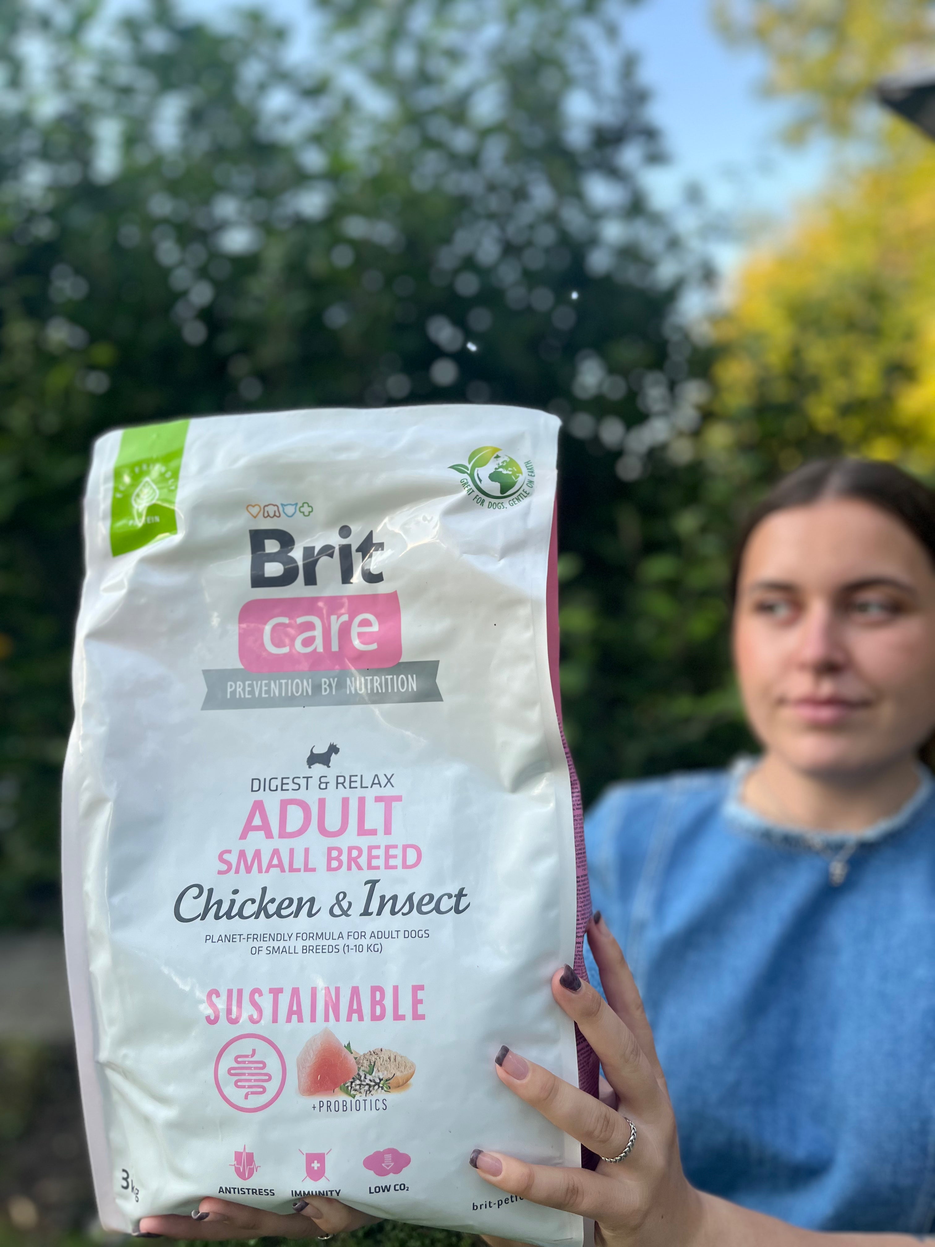 Brit Care Sustainable hundefoder voksen, Small Breed, Kylling, 3 kg