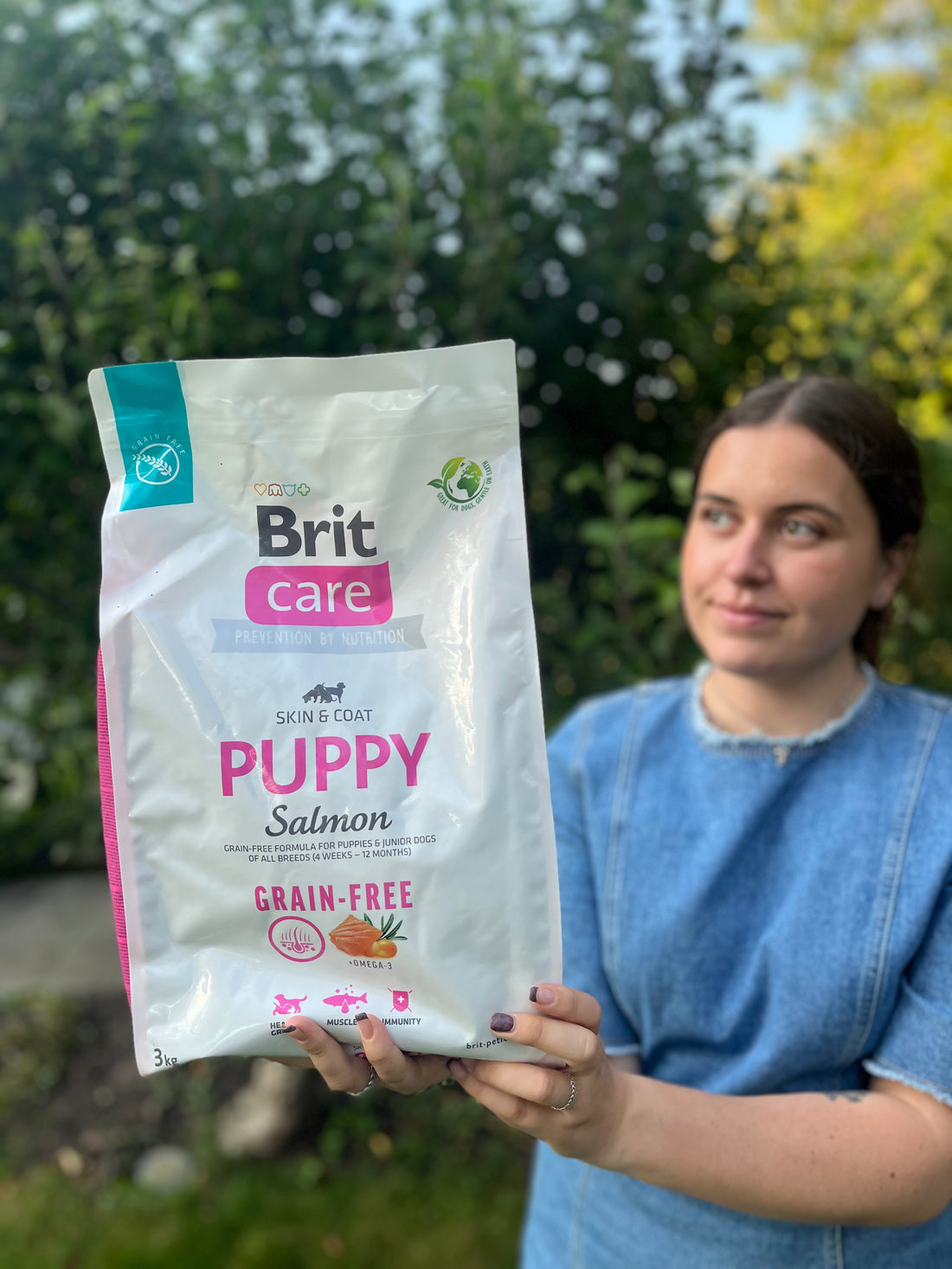 Brit Care kornfri hvalpefoder, Laks, 3 kg