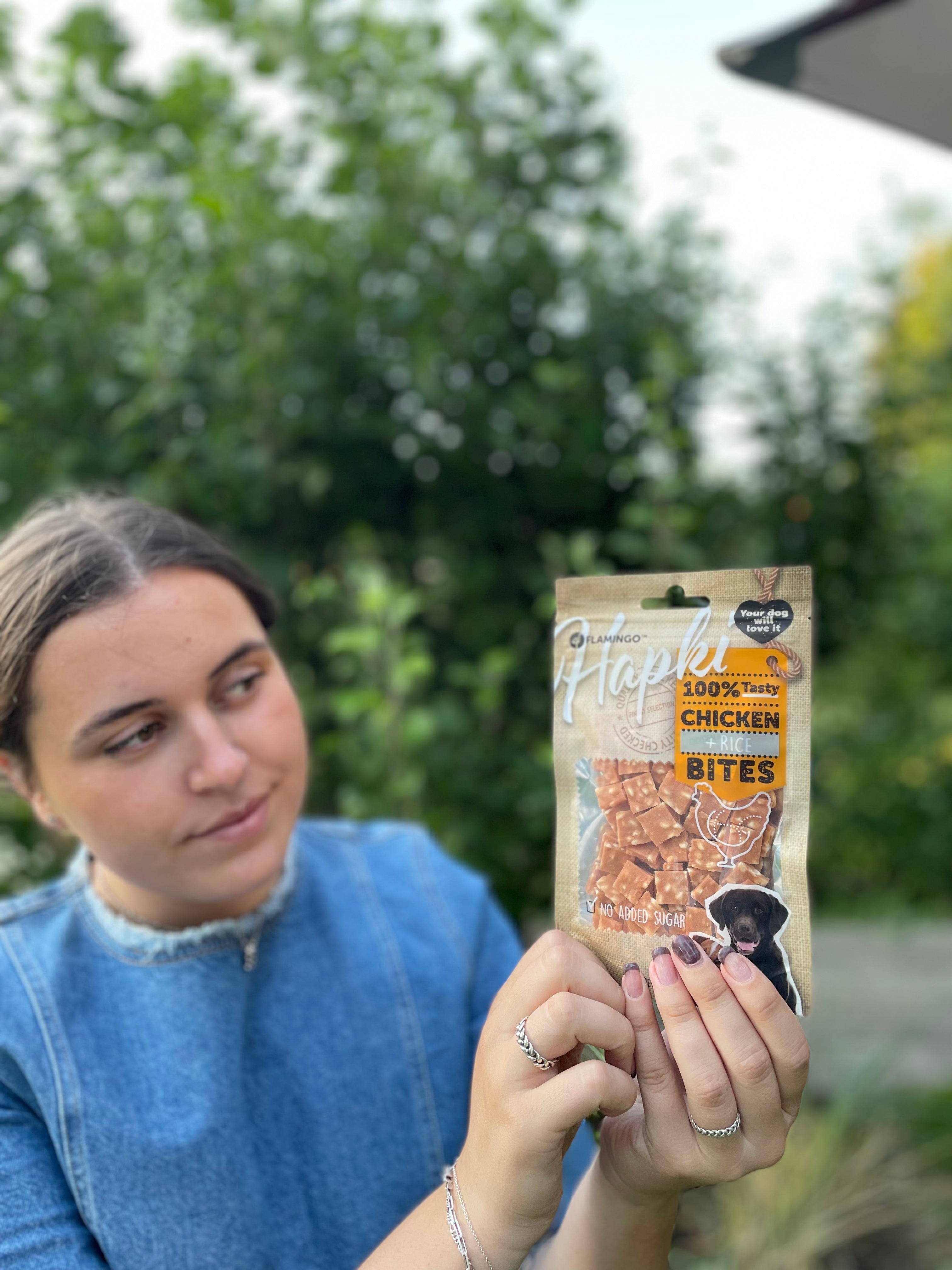 HAPKI CHUNKS MED KYLLING OG RIS 85g