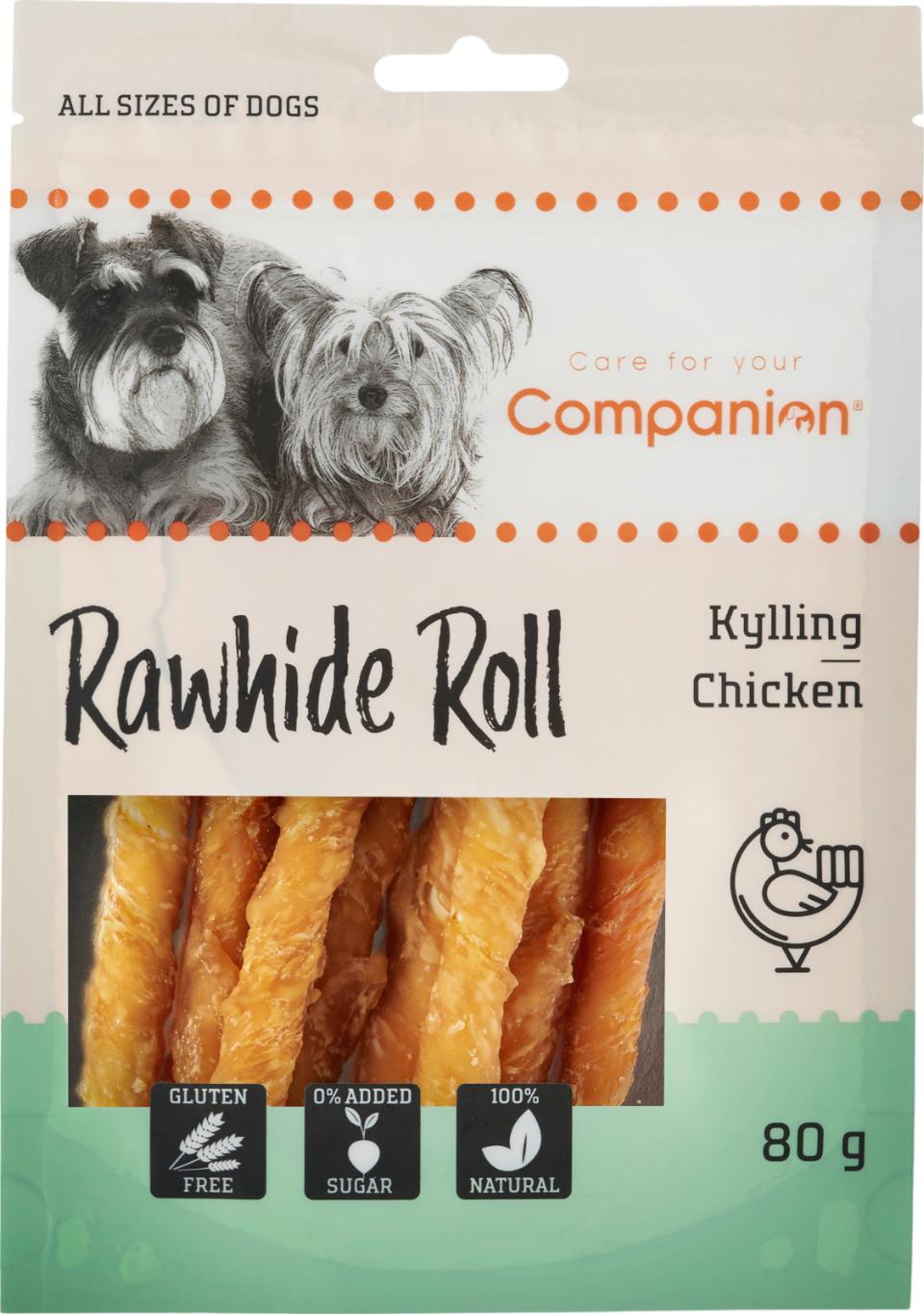 Companion Rawhide Roll - kylling 80 g.