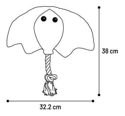 Flamingo Mørkerød stingray