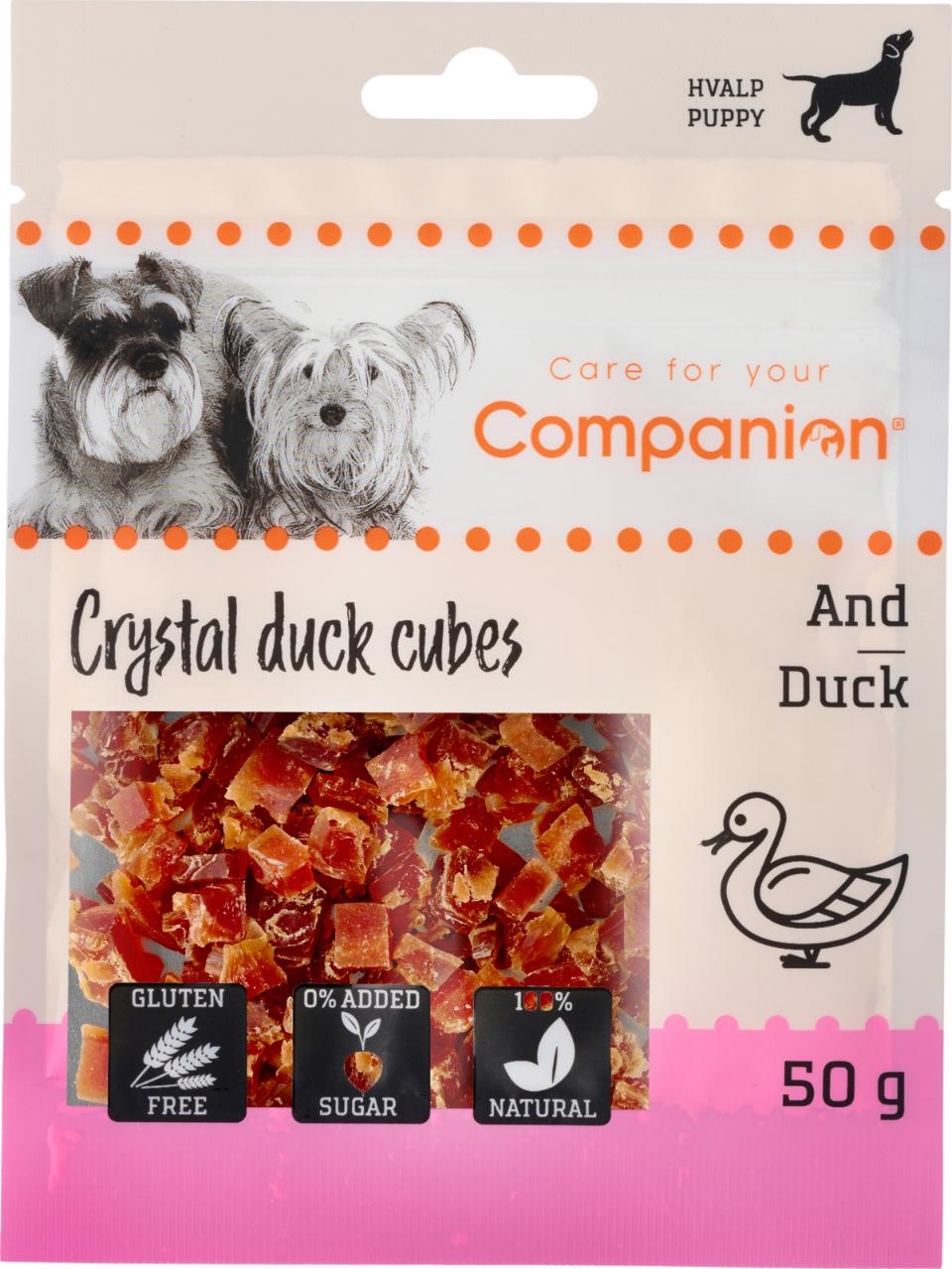 Companion Crystal Duck Cubes til hvalpe, 50g