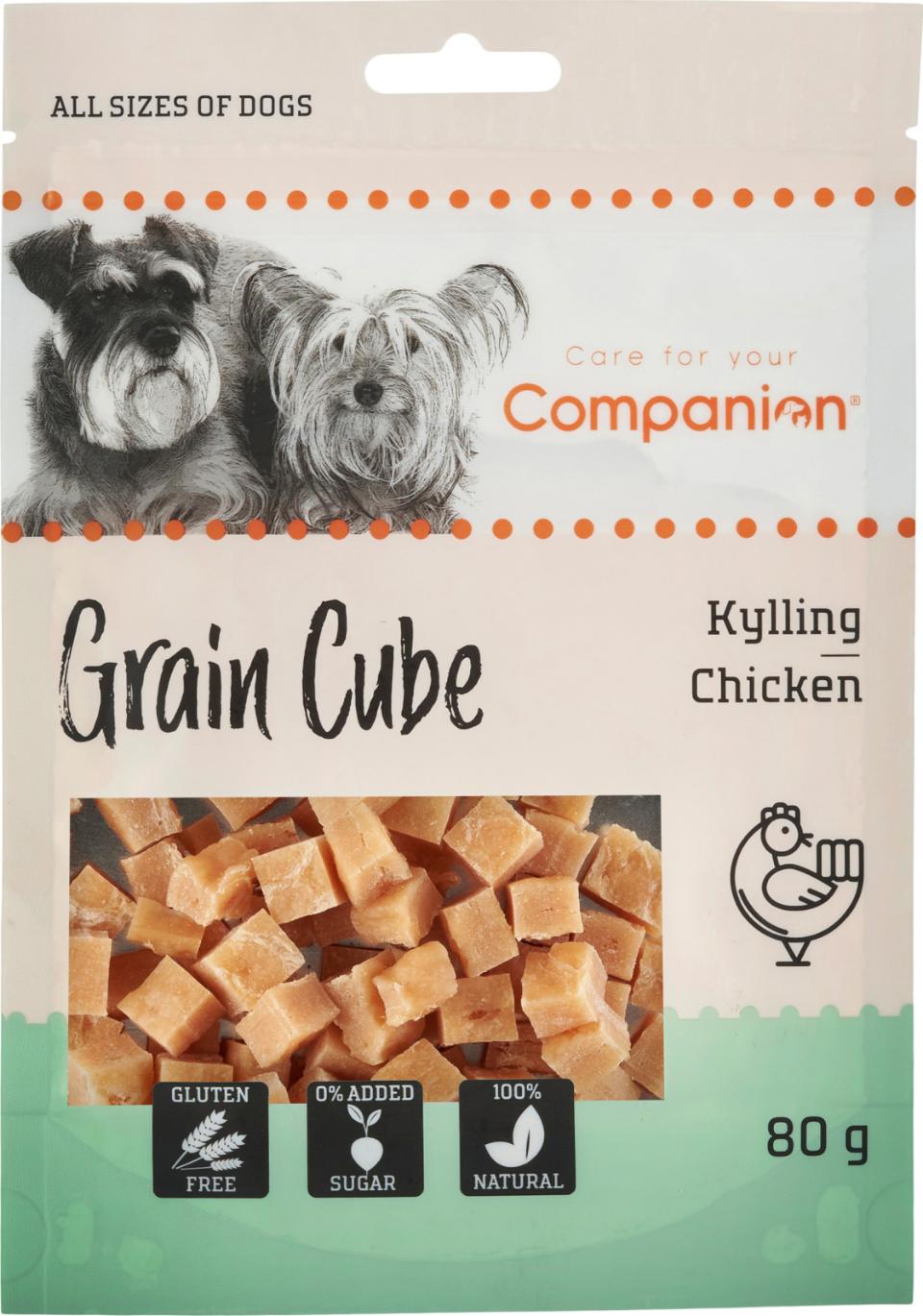 Companion Grain Cube Kylling 80g.