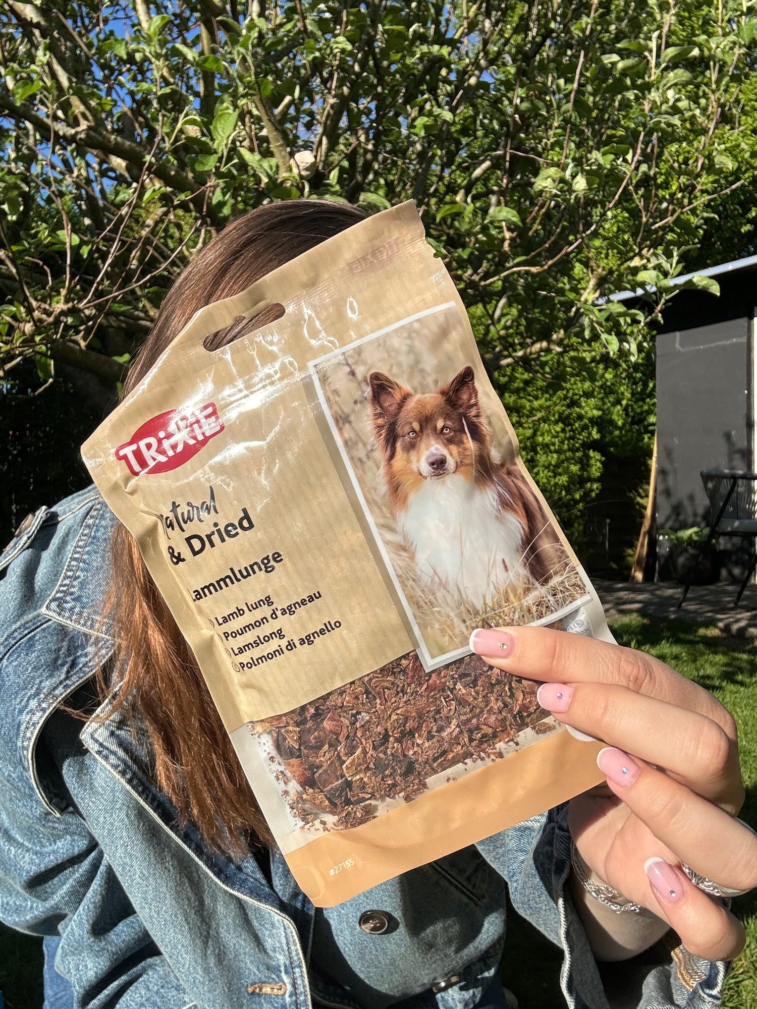 Trixie tørret lammelunge 80g.