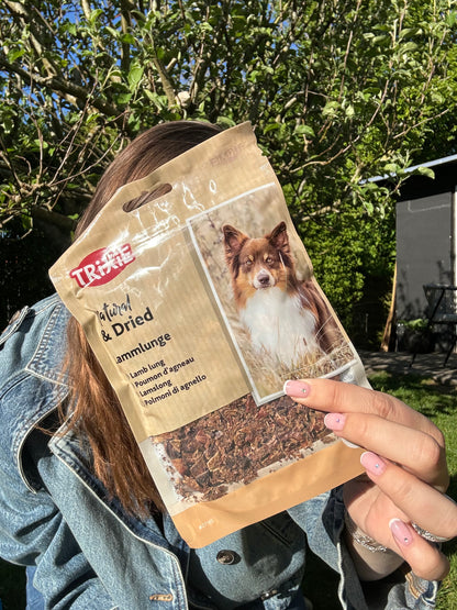 Trixie tørret lammelunge 80g.