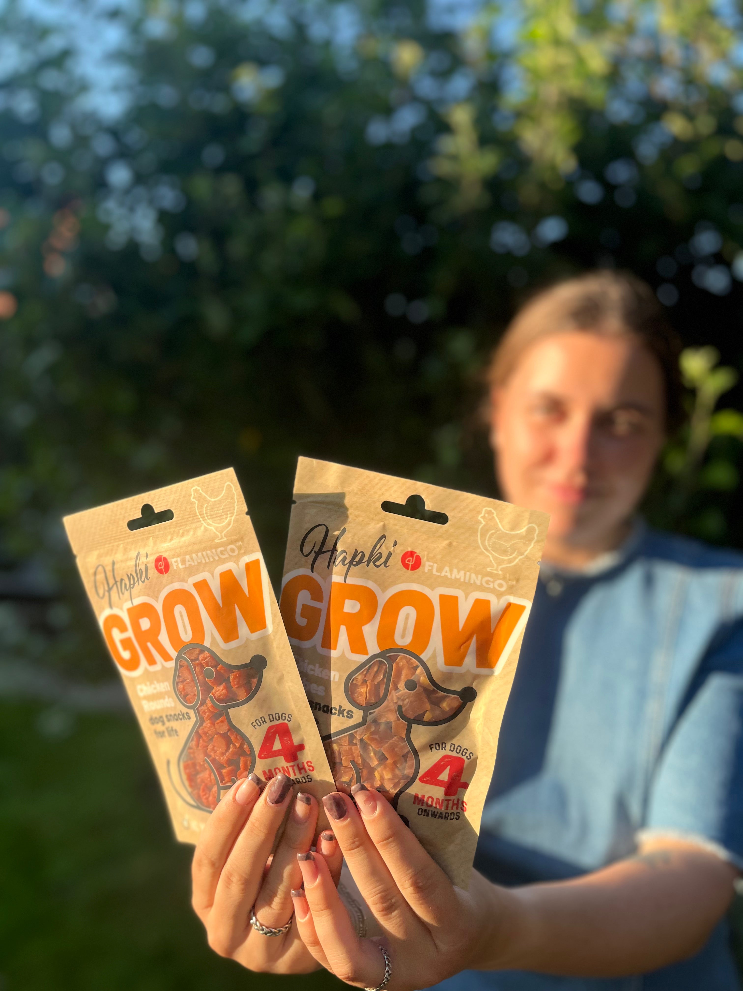 HAPKI GROW ROUNDS MED KYLLING 85G