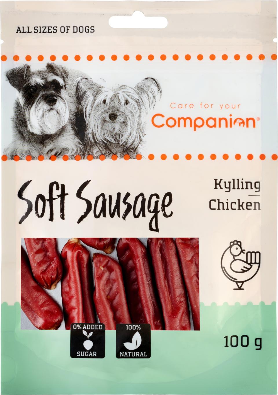 Companion Chicken Soft Sausage, 100g