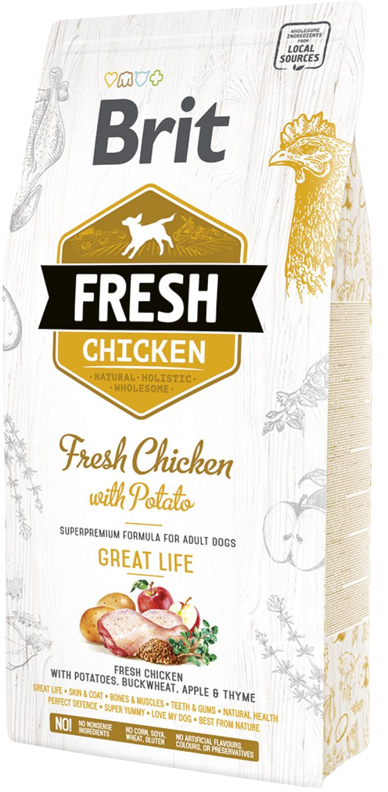 Brit Fresh Adult Great Life hundefoder 2,5 kg