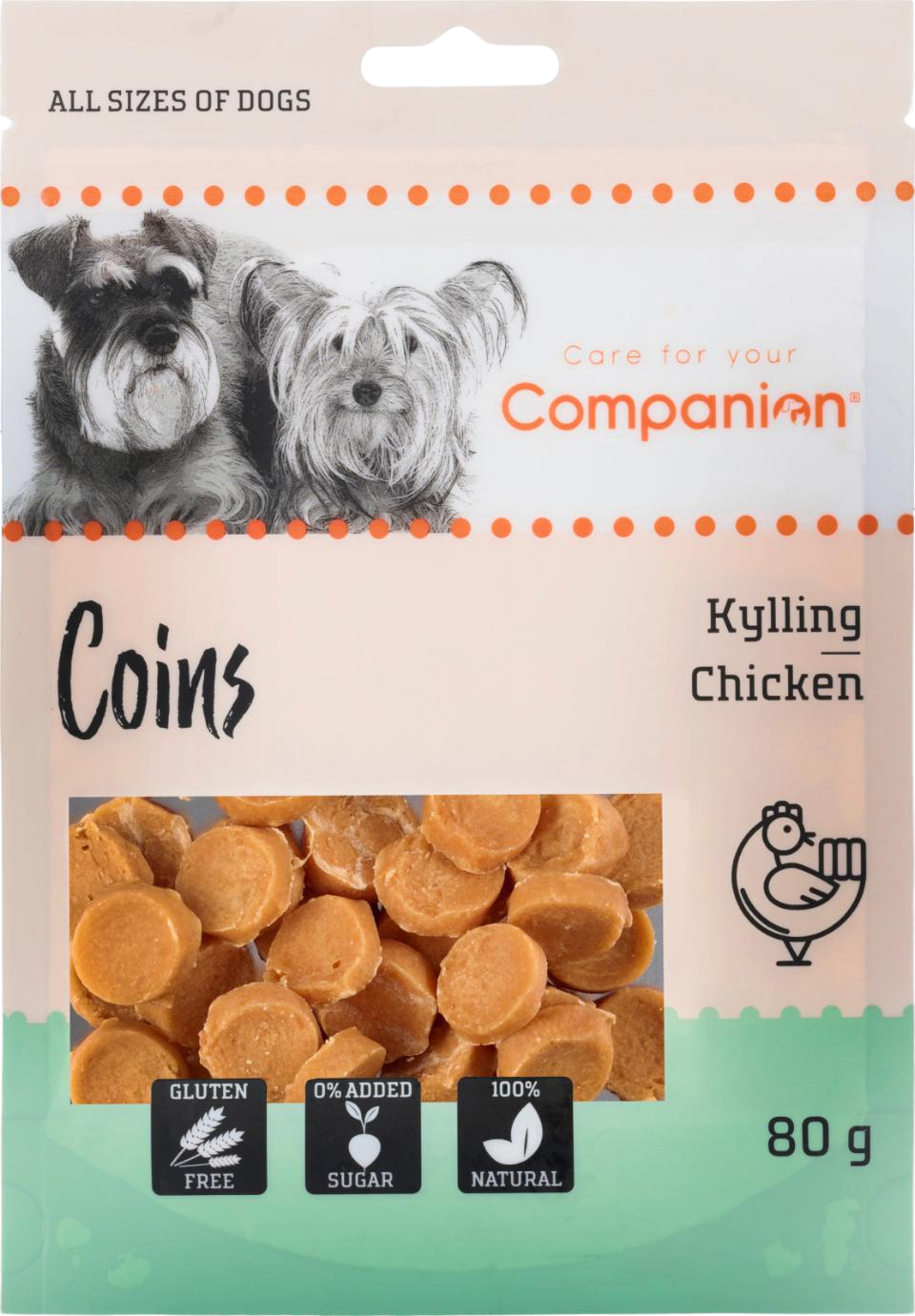 Companion chicken coins, 80g