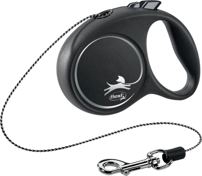 flexi Black Design XS snor 3 m, 8 kg, sort