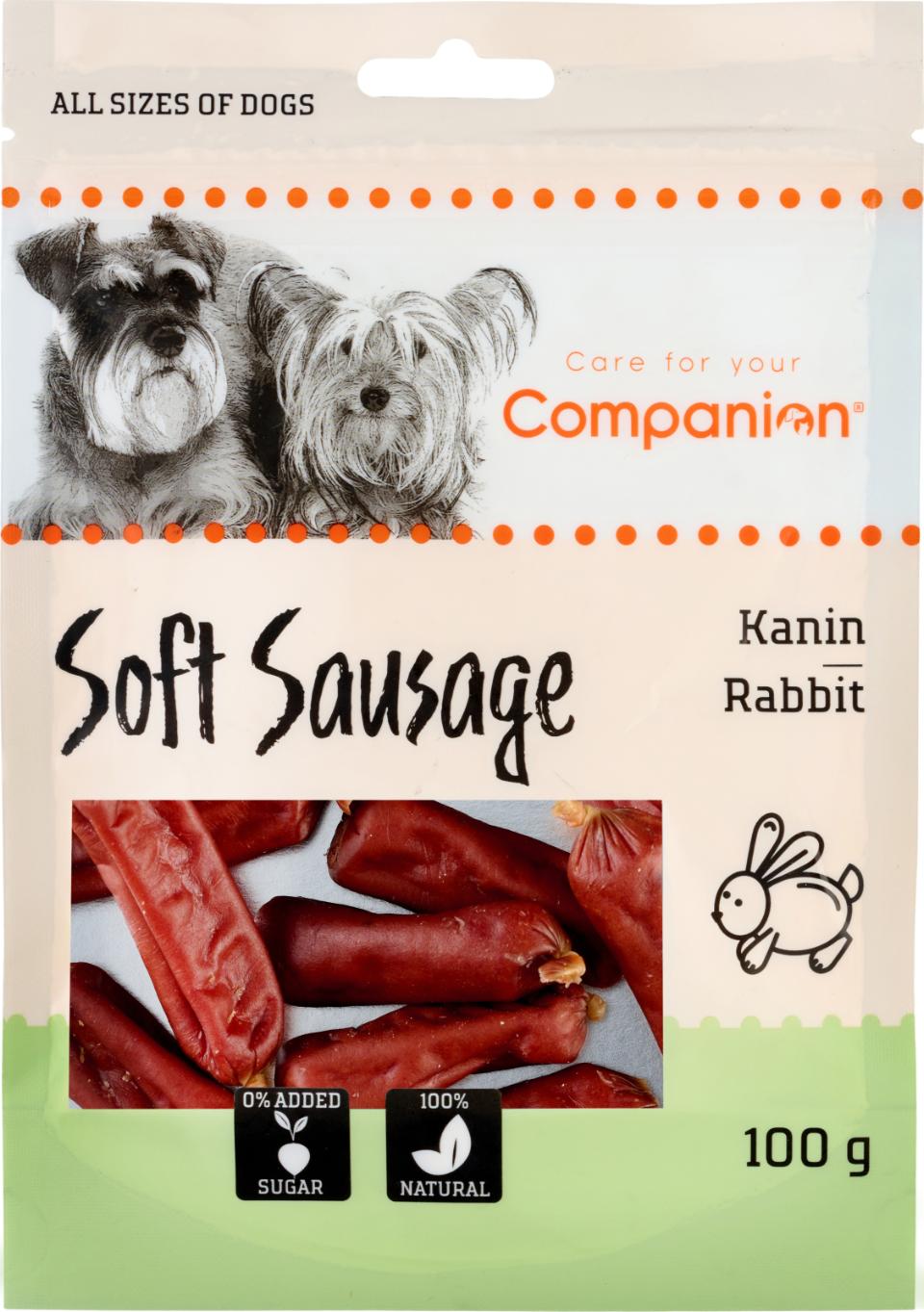Companion Soft Sausage - kanin 80g.
